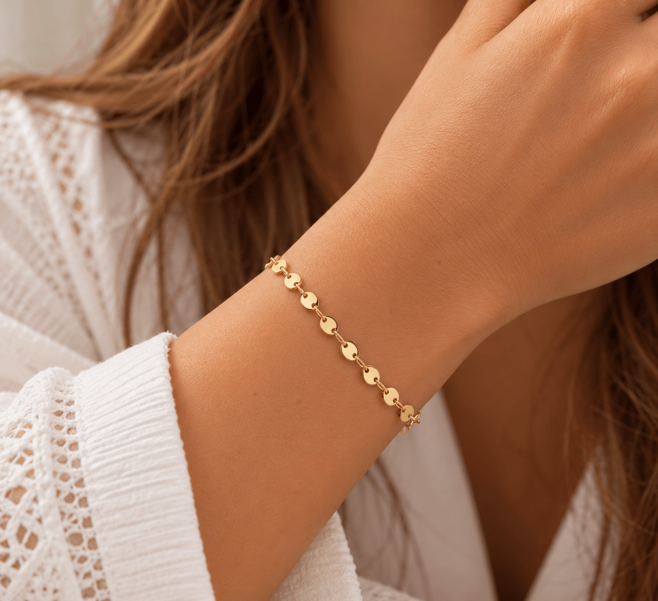 Bracelet à Breloques Rondes