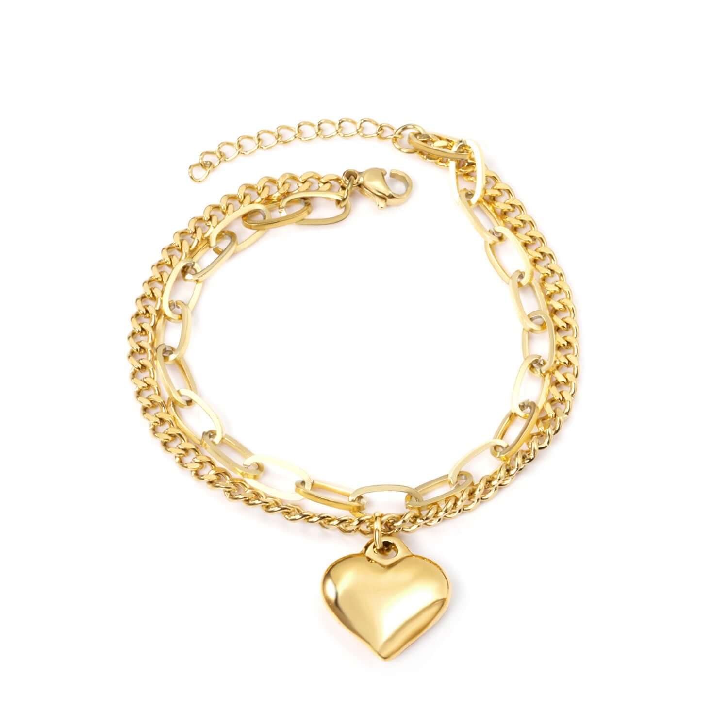Bracelet Pendentif Coeur