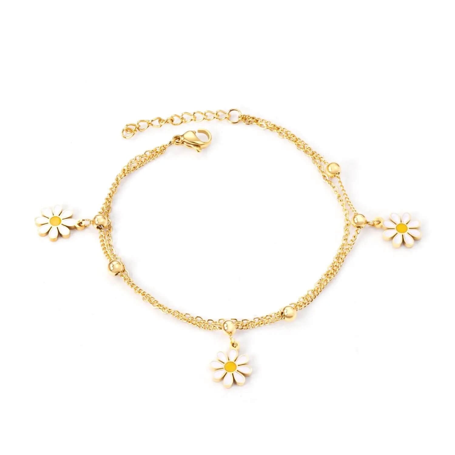 Bracelet Pendentif Marguerite