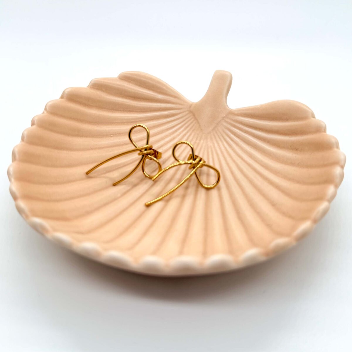 Boucles d'oreilles Noeuds fine dorés