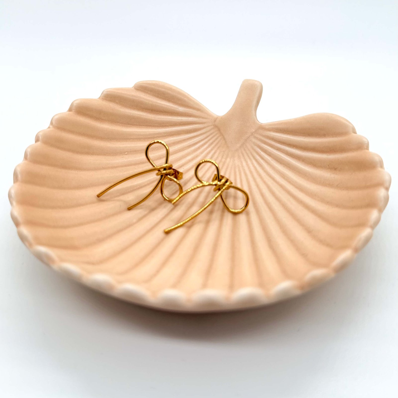 Boucles d'oreilles Noeuds fine dorés