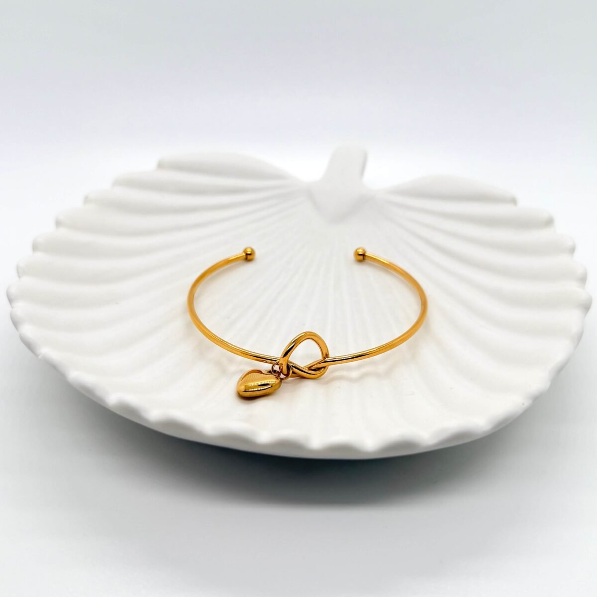 Bracelet Noeud Coeur doré