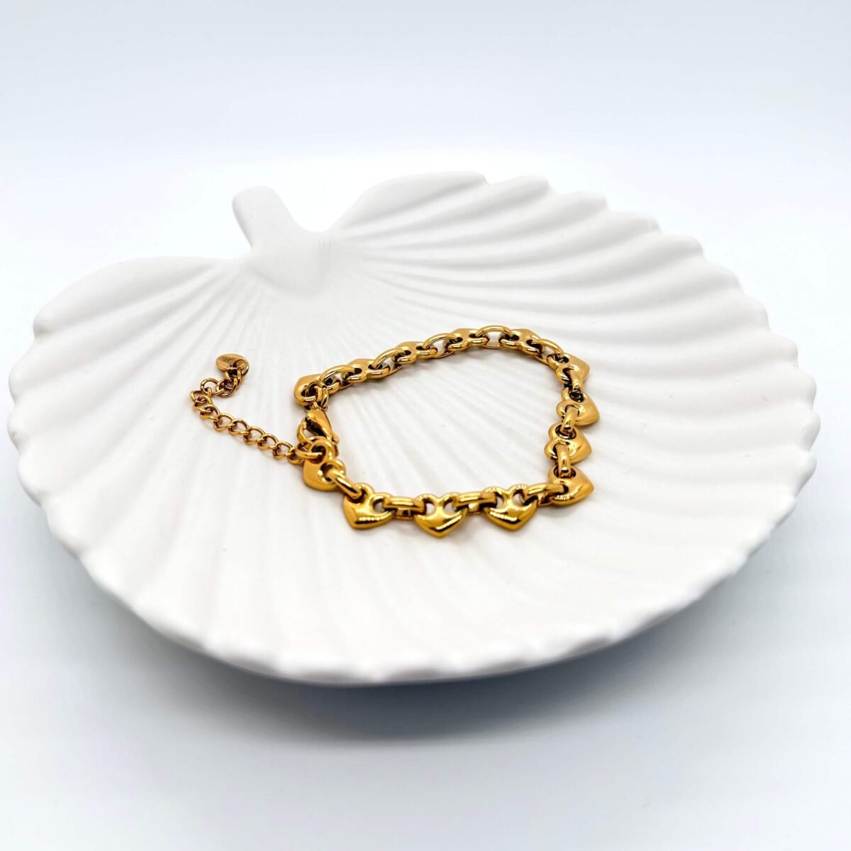 Bracelet Maillons Coeur doré