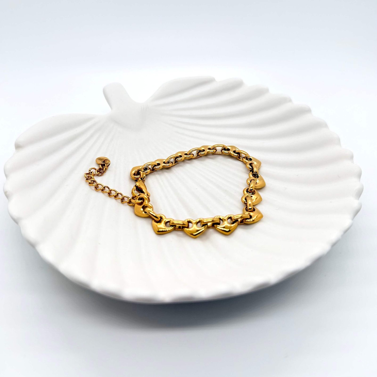 Bracelet Maillons Coeur doré